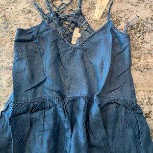 NEW trendy Denim tank